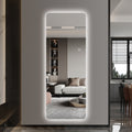 Wall-Mounted LED Full Length Mirror, 63' x 24' Rectangular Backlit Dressing Mirror with 3 Color Temperatures, Stepless Dimming, Memory Function, Shatter-Resistant Backing, UL Certified