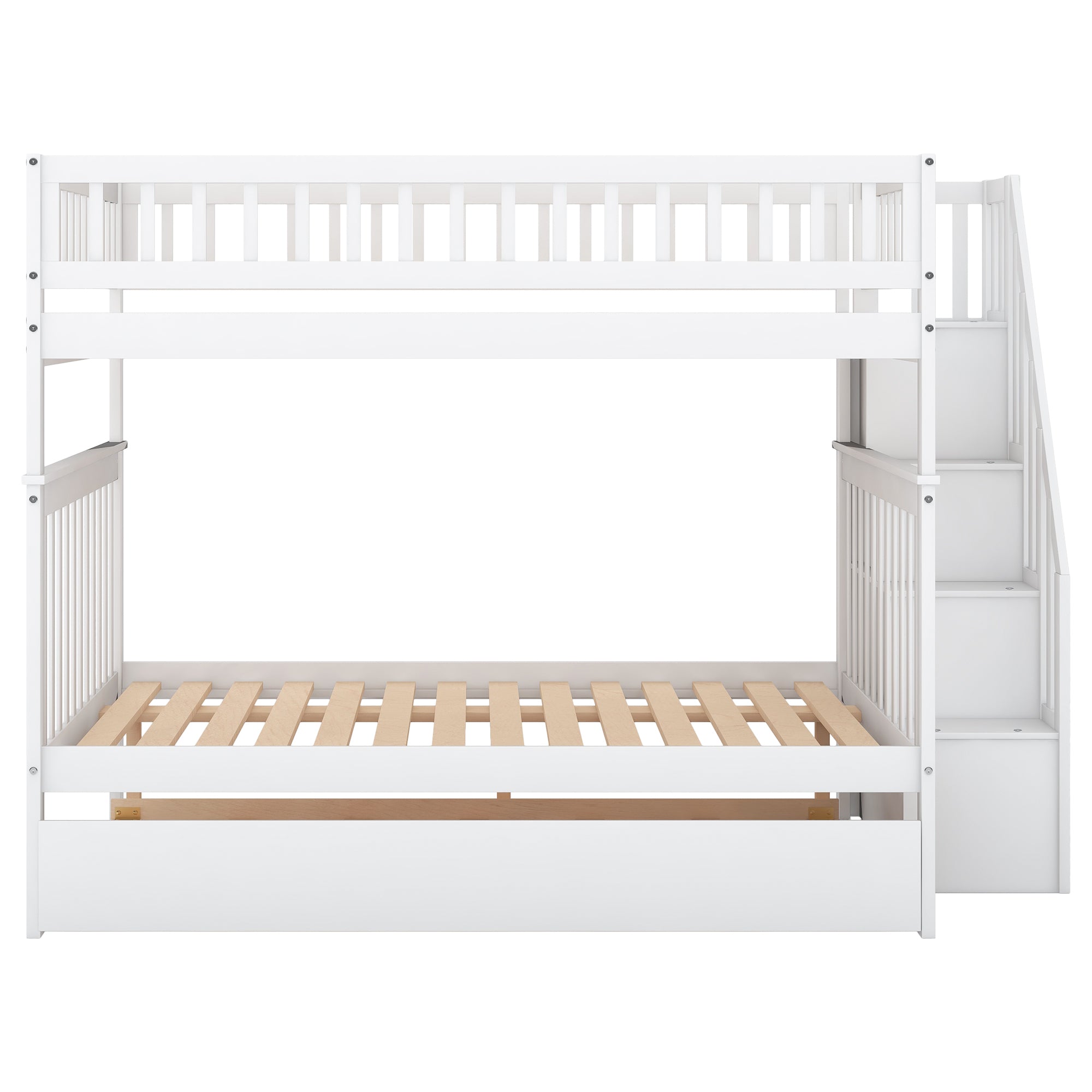 Full over full bunk bed assembly and dimension reference