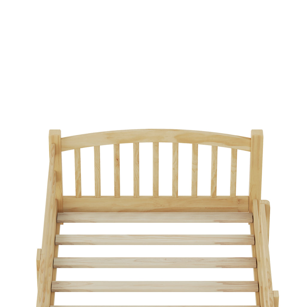 Twin Montessori Floor Bed with Slats and Safety Guardrails, Solid Wood Floor Bed with Fence and Without Door, Easy Assemble Montessori Bed for Girls and Boys, Gray