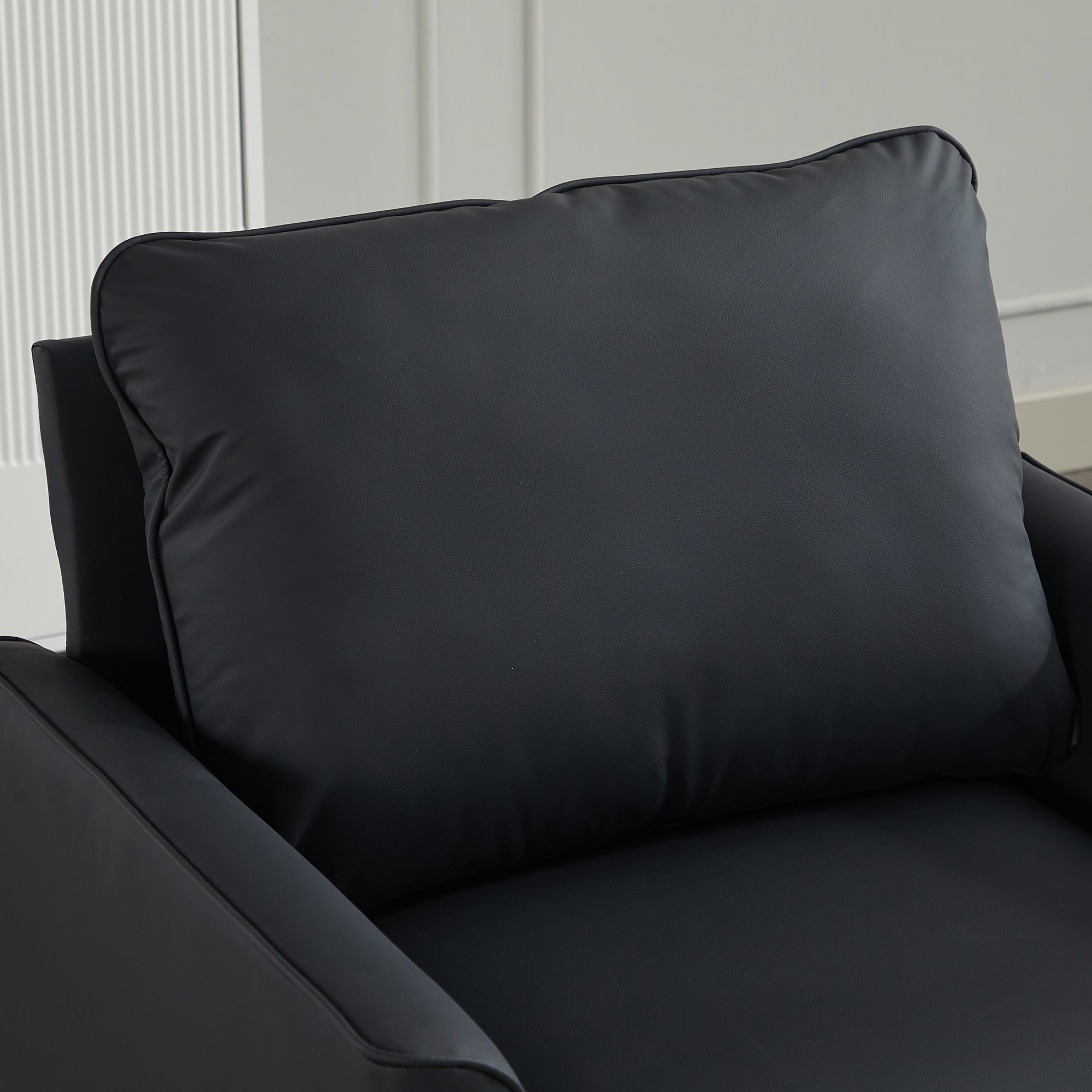 Faux Leather Lounge Chair Set of 2 — Nordic Retro Accent