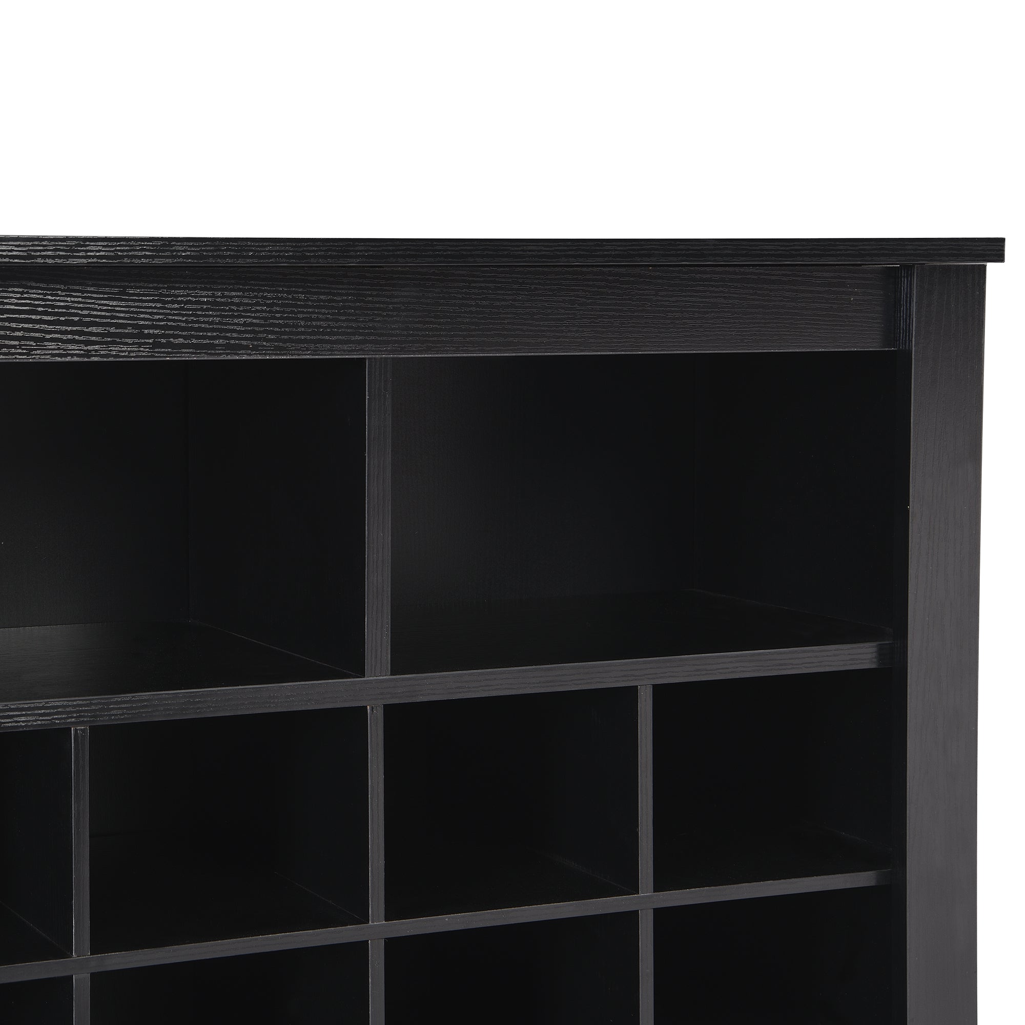 24-cubby shoe cabinet MDF particle board construction