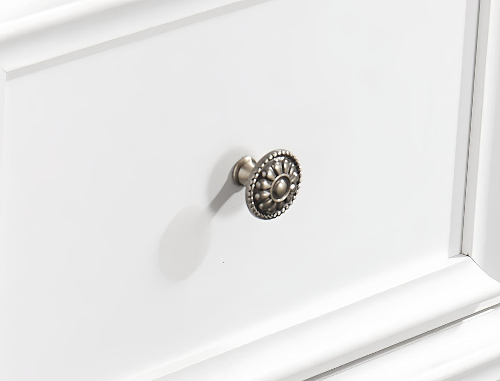 Modern chest of drawers wide slide top drawer detail