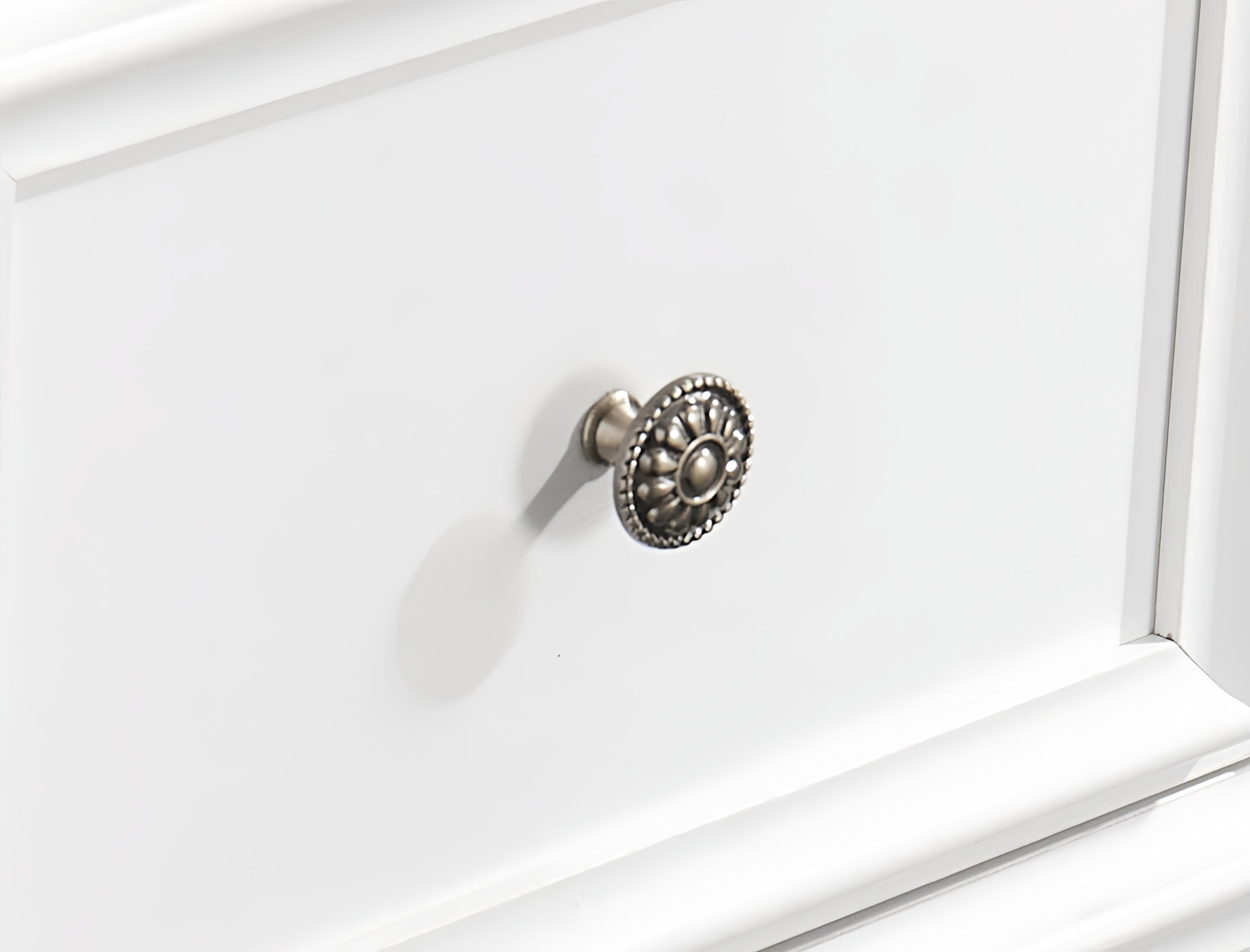 Modern chest of drawers wide slide top drawer detail