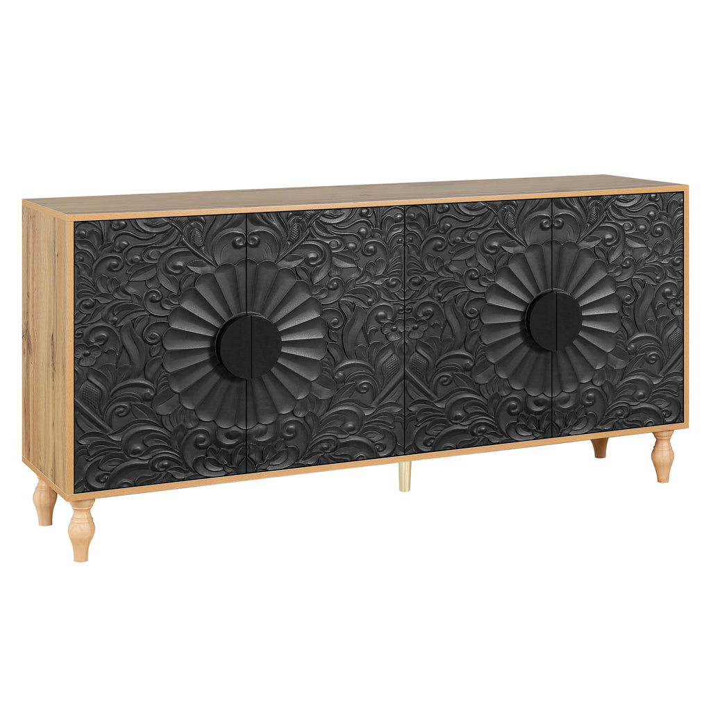 Entertainment center with cable management back panel