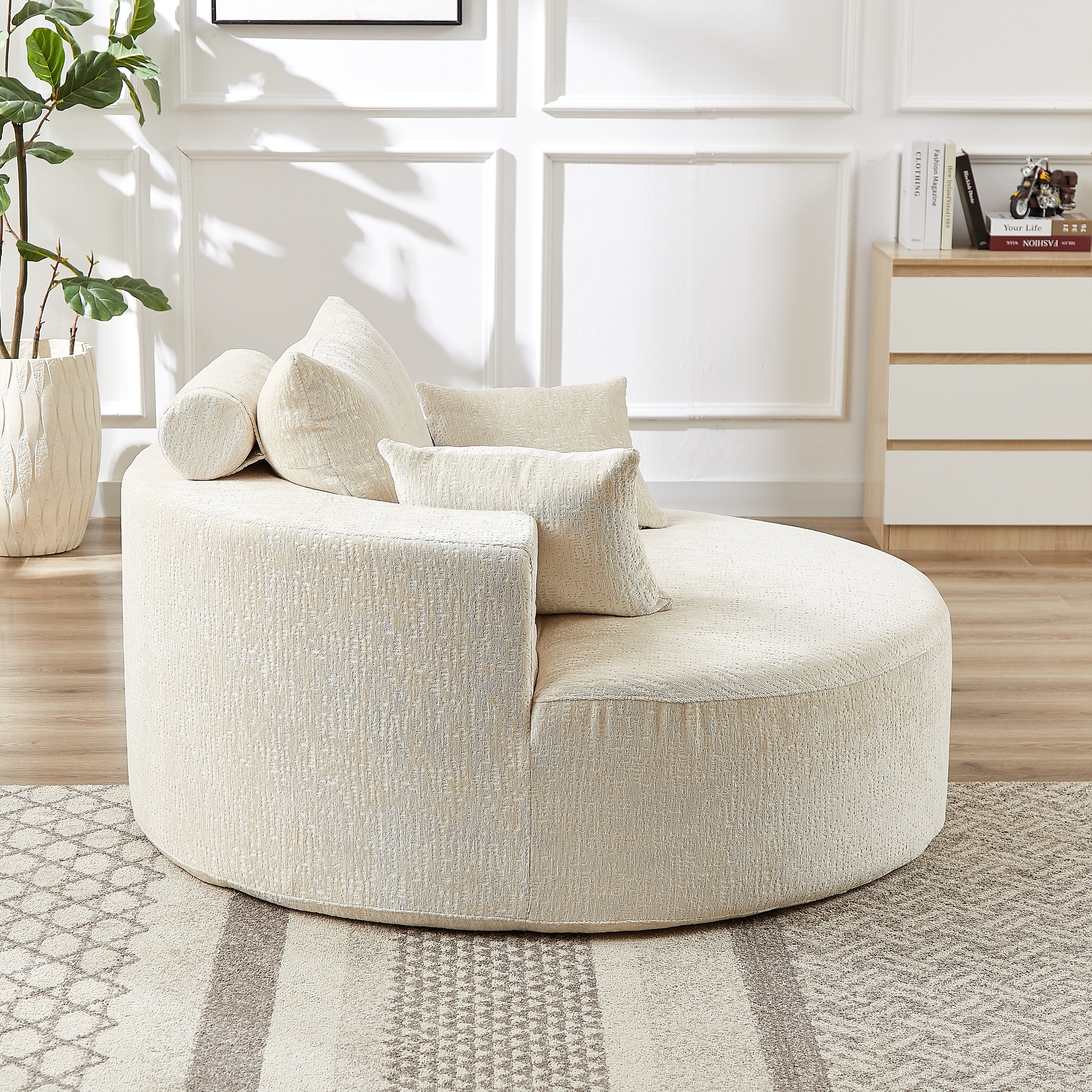 Single seat fluffy chair product overview