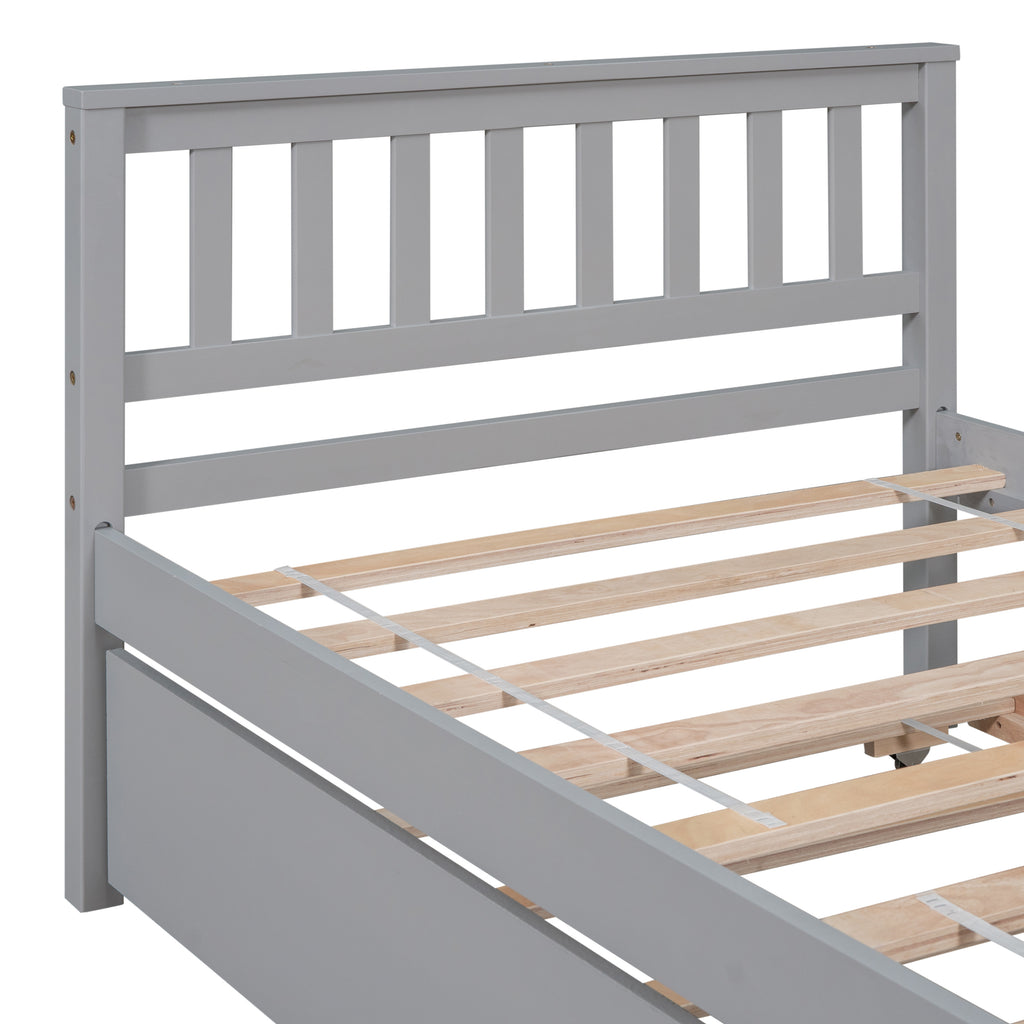 Headboard and footboard slat design close-up